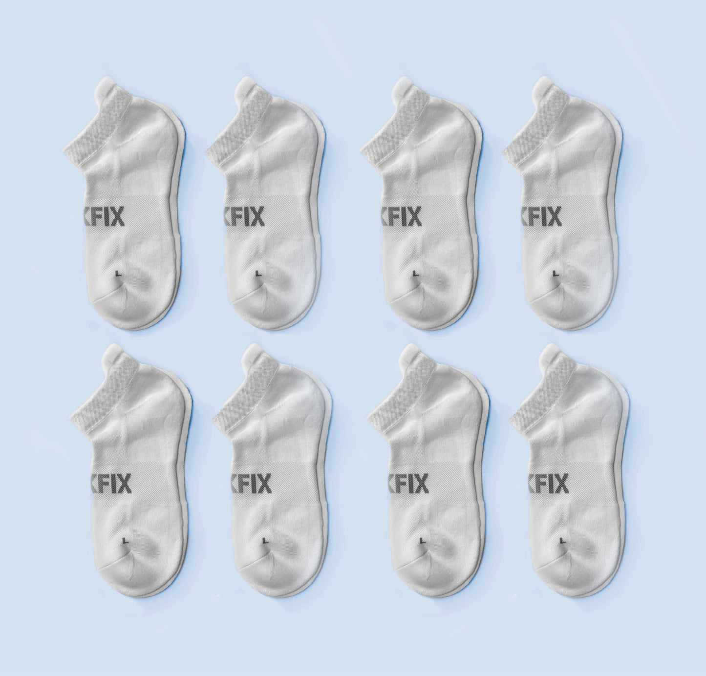 Men's Solid Color Ankle Running Socks (8-Pack)